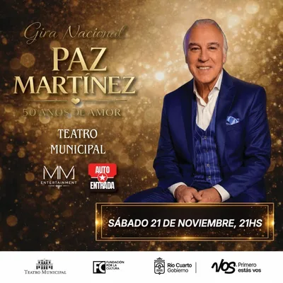 GIRA NACIONAL PAZ MARTINEZ - 50 ANOS DE AMOR