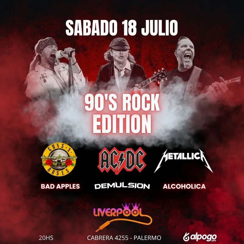 90'S ROCK EDITION AC/DC - GUNS N ROSES - METALLICA