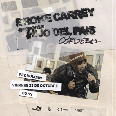 BROKE CARREY presenta HIJO DEL PAÍS