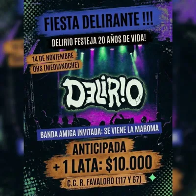 Delirio 20 años