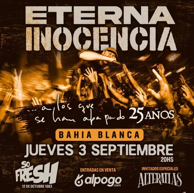 ETERNA INOCENCIA en BAHIA BLANCA