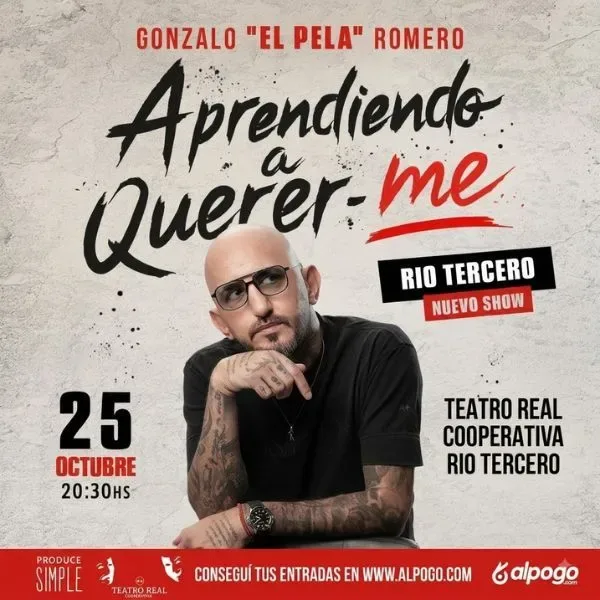 GONZALO EL PELA ROMERO presenta Aprendiendo a Querer me en Rio Tercero