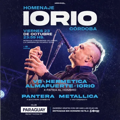 Homenaje Iorio Córdoba en Club Paraguay Viernes 23 de Octubre