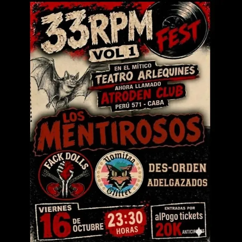 LOS MENTIROSOS VUELVEN AL MÍTICO TEATRO ARLEQUINES