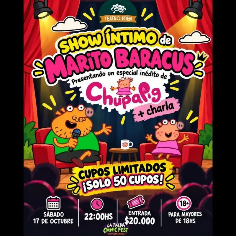 MARITO BARACUS: SHOW ÍNTIMO + CAPÍTULO INÉDITO DE CHUPAPIG