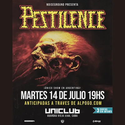 PESTILENCE - Único show en Argentina