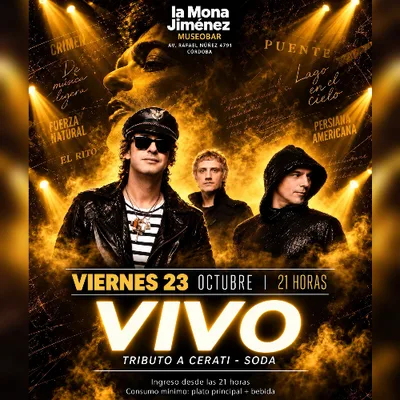 VIVO, Tributo a Cerati - Soda | La Mona MuseoBar