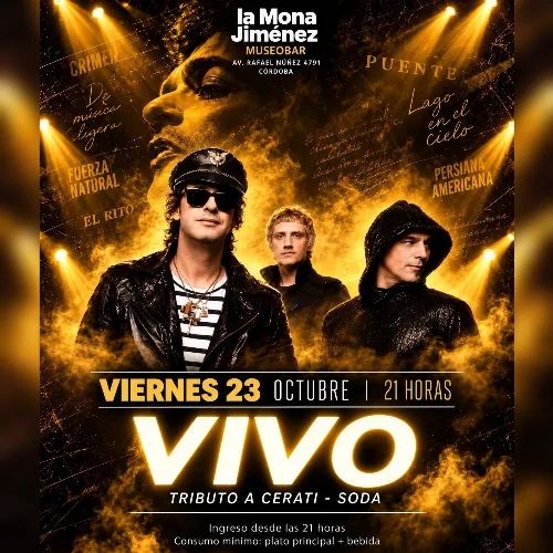 VIVO, Tributo a Cerati - Soda | La Mona MuseoBar