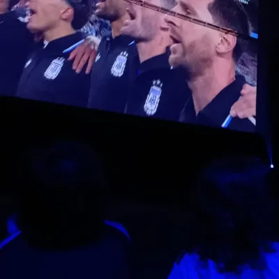 ARGENTINA -SUIZA/ proyección del partido en pantalla gigante