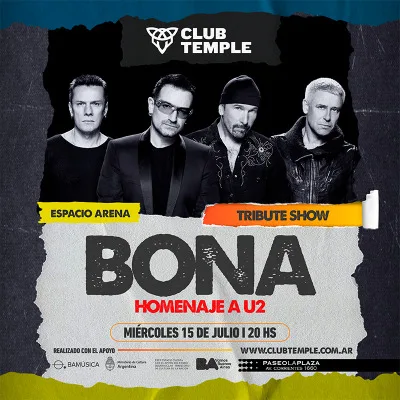 BONA - TRIBUTE SHOW! TRIBUTO A U2