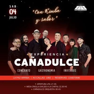 Cañadulce Orquesta presenta : “Con Kimba y Sabor”