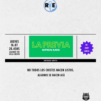 LA PREVIA | Open Mic de Stand Up