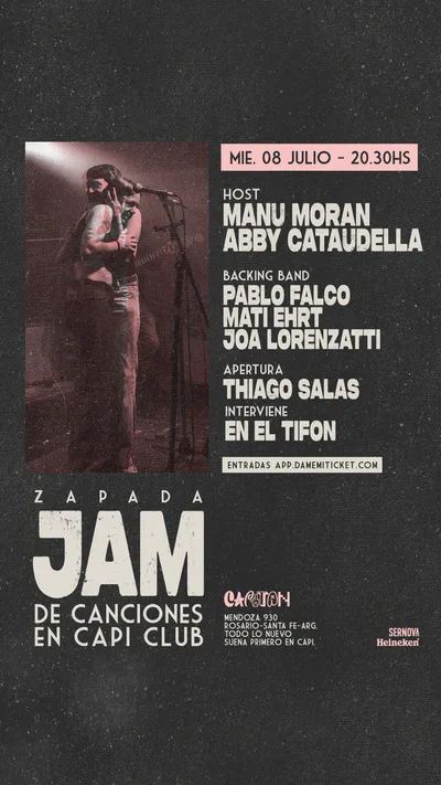 JAM de Canciones en Capi Club - abre Thiago Salas