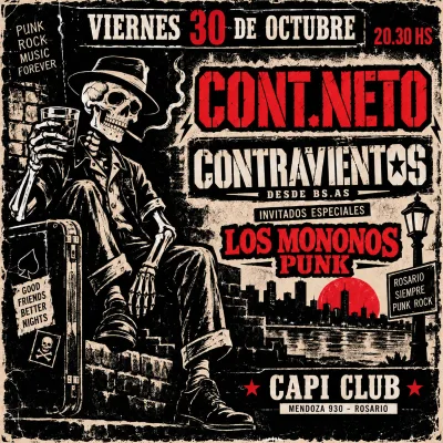 CONT. NETO + CONTRAVIENTOS + LOS MONONOS PUNK