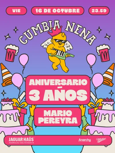 CUMBIA NENA EL ANIVERSARIO &  MARIO PEREYRA