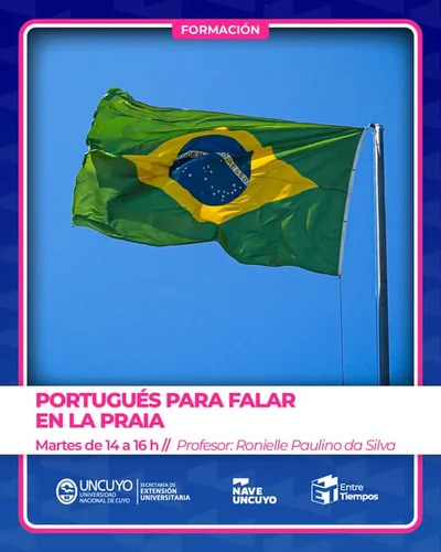 TALLERES NAVE UNCUYO 2026 IDIOMA PORTUGUES PARA FALAR EN LA PRAIA Prof. Ronielle da Silva