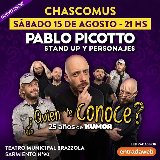 PABLO PICOTTO presenta 25 AÑOS DE HUMOR