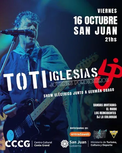 TOTI IGLESIAS (Cantante de Jovenes Pordioseros) SHOW ELECTRICO JUNTO A GERMAN DRAGO