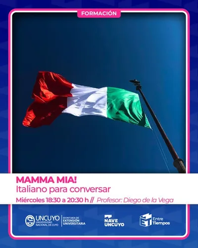 TALLERES NAVE UNCUYO 2026 IDIOMA MAMMA MIA! ITALIANO PARA CONVERSAR Profesor Natalia Nardi