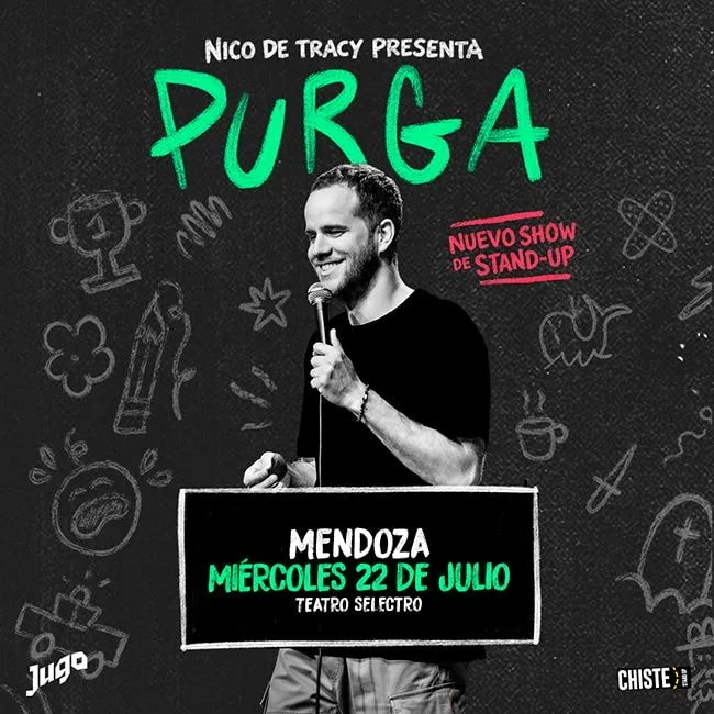 NICOLAS DE TRACY presenta PURGA en MENDOZA ¡NUEVA FUNCIÓN!
