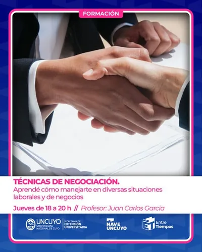 TALLERES NAVE UNCUYO 2026 TECNICAS DE NEGOCIACION Profesor Juan Carlos García