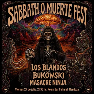 SABBATH O MUERTE FEST JULIO (LOS BLANDOS + MASACRE NINJA + BUKÖWSKI)