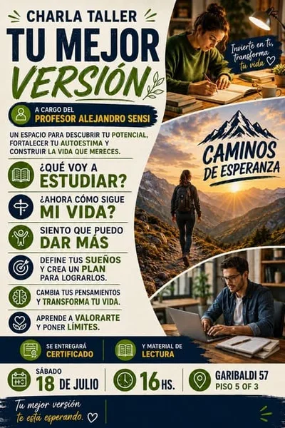 CHARLA TALLER: TU MEJOR VERSION