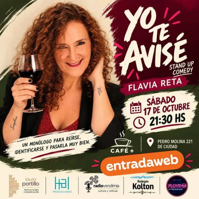 YO TE AVISE STAND UP HUMOR de FLAVIA RETA