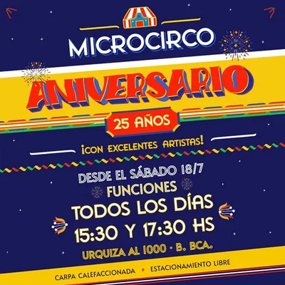MICROCIRCO ANIVERSARIO 25 AÑOS