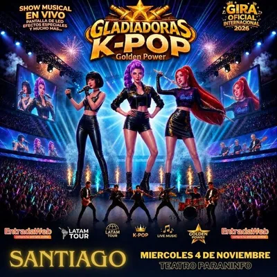 GLADIADORAS K-POP GIRA OFICIAL INTERNACIONAL 2026 Santiago del Estero