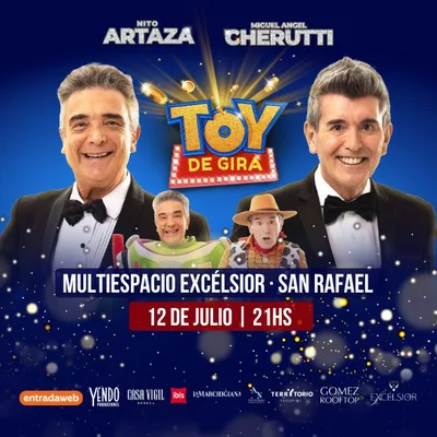 NITO ARTAZA Y MIGUEL ANGEL CHERUTTI presentan TOY DE GIRA - San Rafael