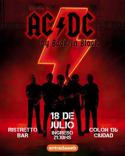 TRIBUTO A AC/DC POR BACK IN BLACK En Ristretto Bar