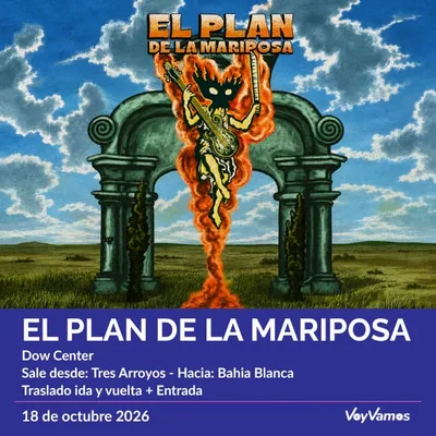 VOYVAMOS TE LLEVA A VER EL PLAN DE LA MARIPOSA Traslado + Entrada desde TRES ARROYOS