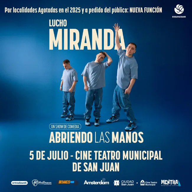 LUCHO MIRANDA presenta ABRIENDO LAS MANOS San Juan