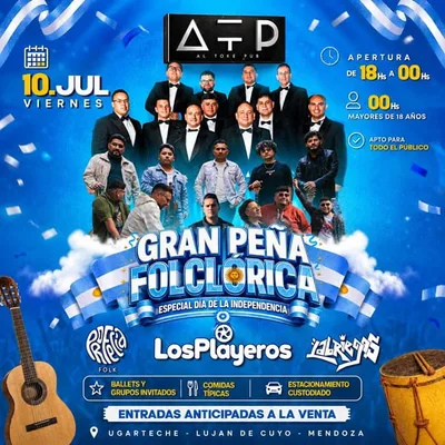 GRAN PEÑA FOLCLORICA EN AL TOKE PUB Especial Día de la Independencia