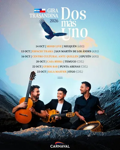 GIRA TRASANDINA: DOS MAS UNO EN VIVO Epuyen