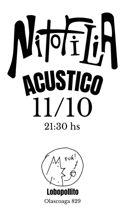 Nitofilia vuelve con un acústico