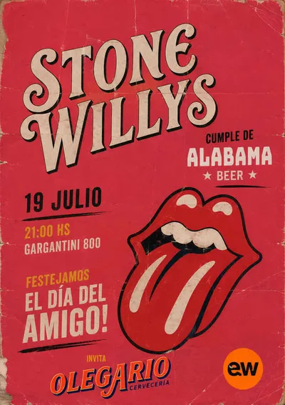STONE WILLYS EN VIVO CUMPLE DE ALABAMA + DIA DEL AMIGO