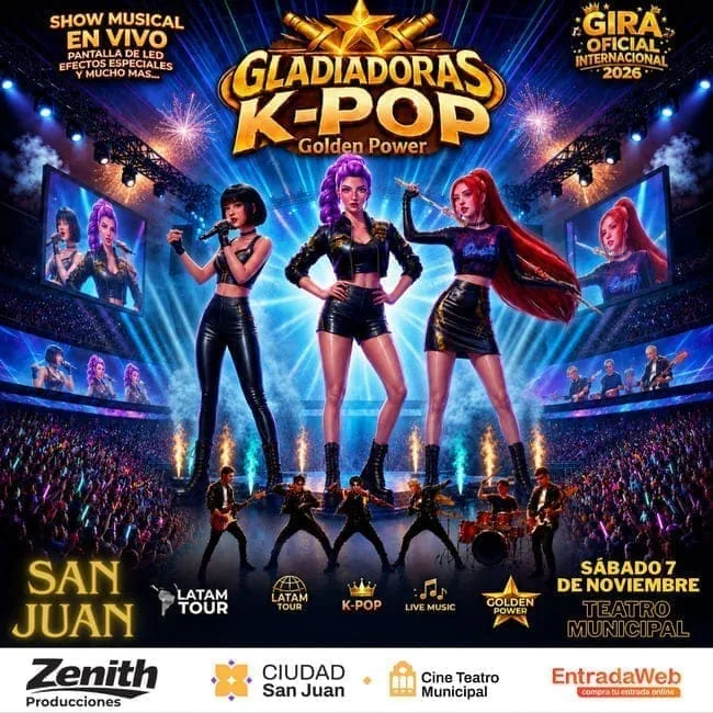 GLADIADORAS K-POP - GIRA OFICIAL INTERNACIONAL 2026 San Juan