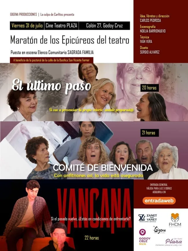 LA CULPA DE CARLITOS presenta MARATON DE LOS EPICUREOS DEL TEATRO