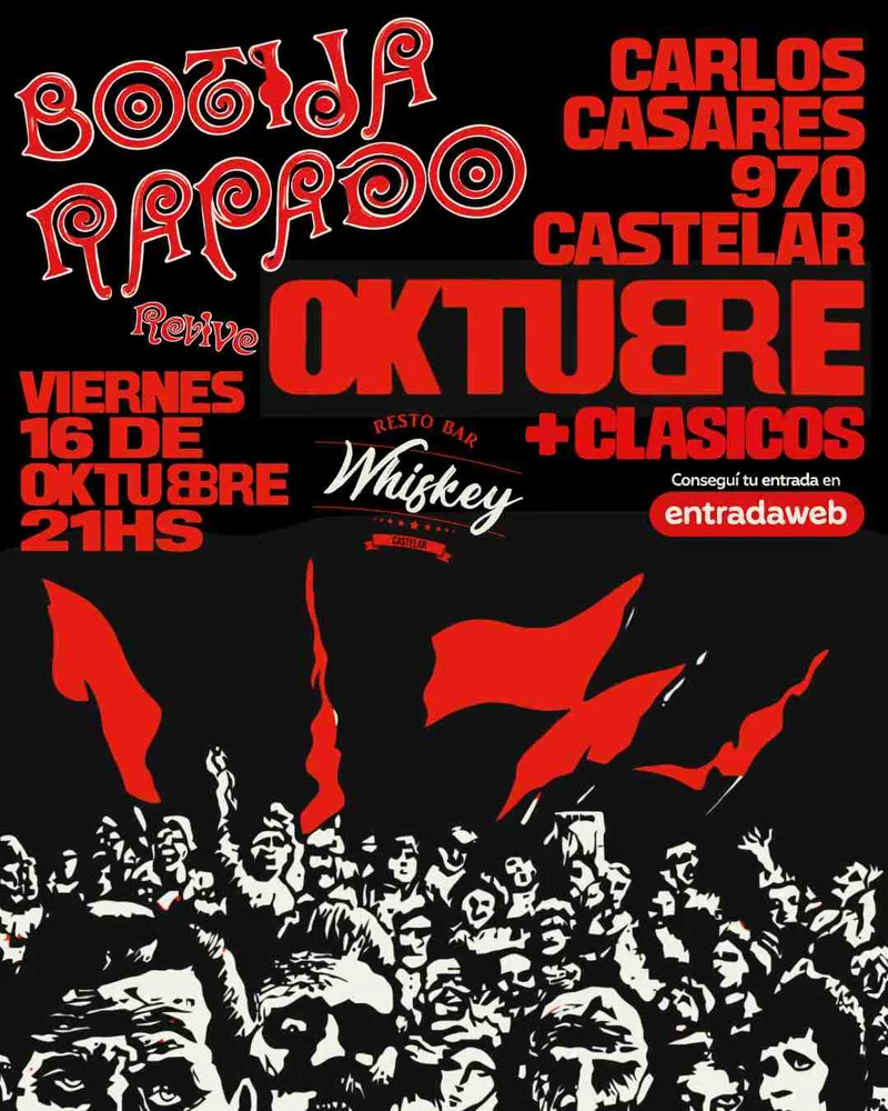 BOTIJA RAPADO REVIVE OKTUBREen Whiskey Bar