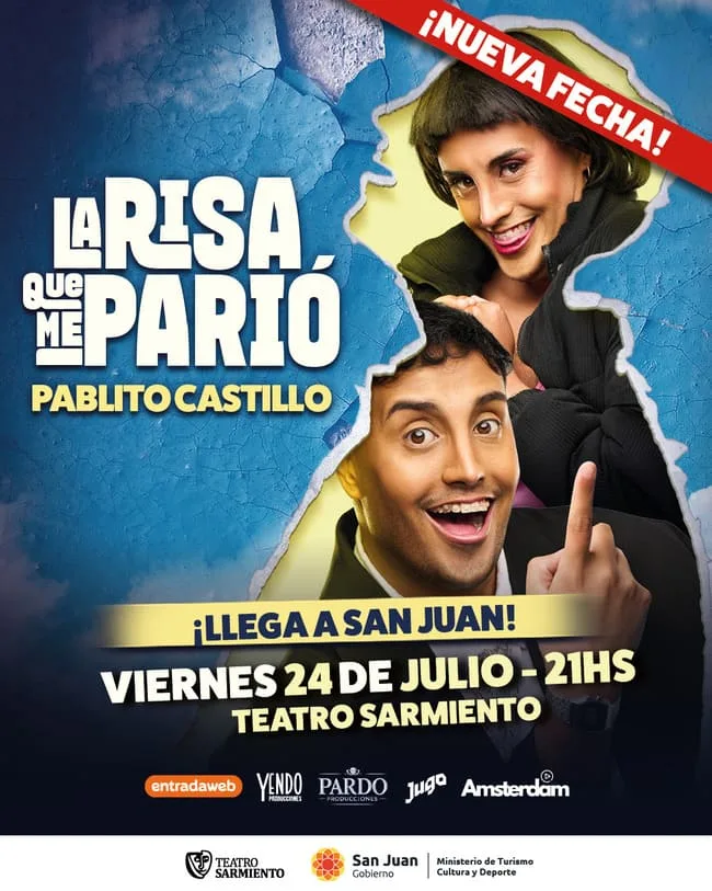 PABLITO CASTILLO presenta LA RISA QUE ME PARIO San Juan