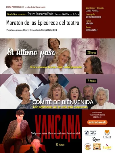 LA CULPA DE CARLITOS presenta MARATON DE LOS EPICUREOS DEL TEATRO