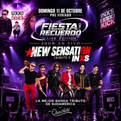 FIESTA DEL RECUERDO LIVE EDITION | NEW SENSATION (TRIBUTO A INXS) EN VIVO