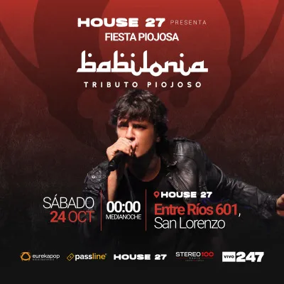 Fiesta Piojosa en House 27 - BABILONIA