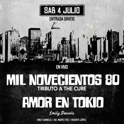 Fuerza Terrenal • The Cure por Mil Novecientos80 • Amor en Tokio | En Emily Daniels