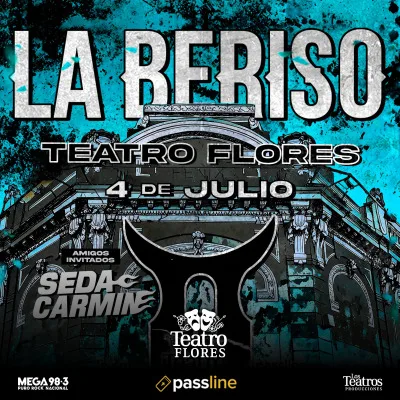 La beriso vuelve a el teatro de flores! - 4 julio 2026