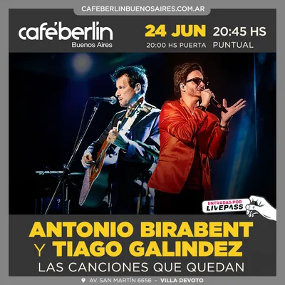 Antonio Birabent & Thiago Galindez en Cafe Berlin