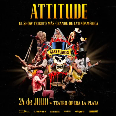 ATTITUDE - Tributo a Guns N' Roses en el Teatro Opera LP