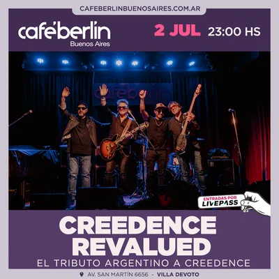 Creedence Revalued en Cafe Berlin